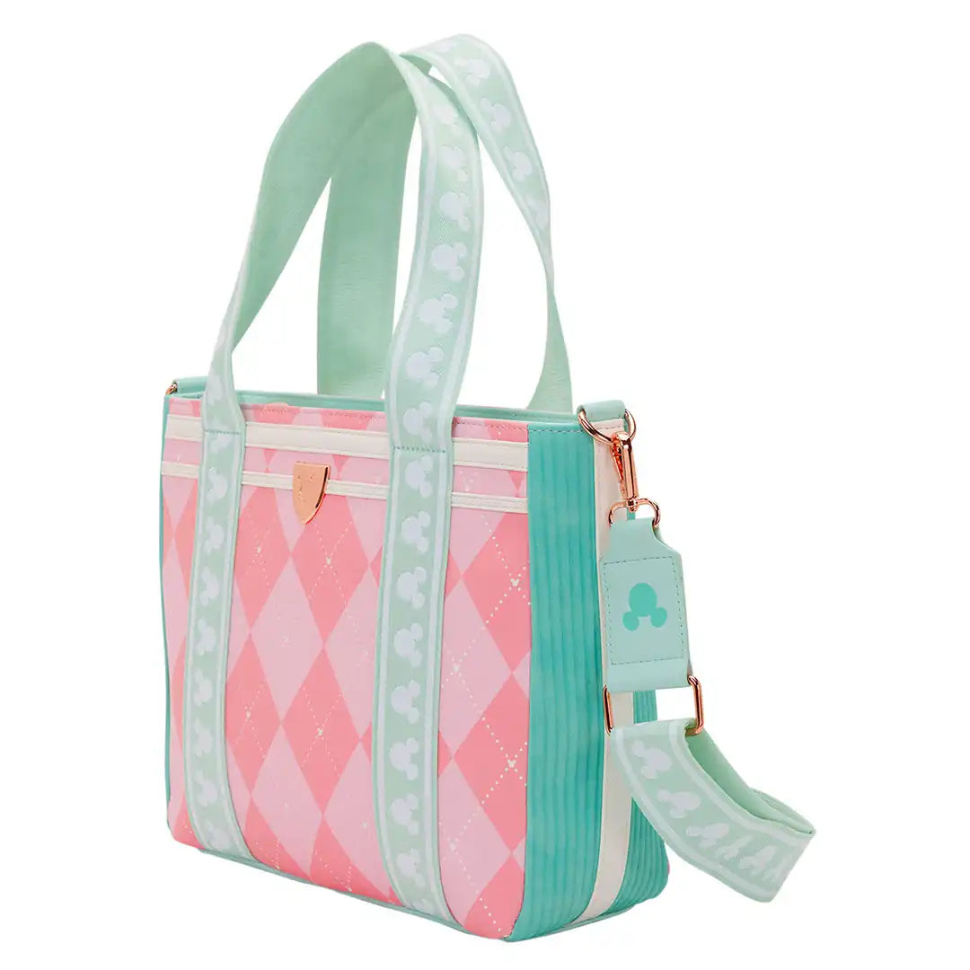 Loungefly Disney Mickey &amp; Friends Tennis Tote Bag with Coin Bag