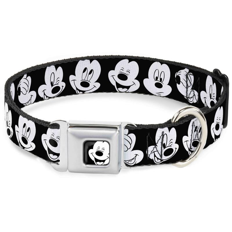 Mickey Mouse Face 3 - Buckle-Down Dog Collar