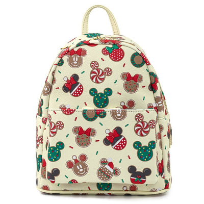 Disney Mickey & Minnie Christmas Cookie Allover Print Mini Backpack with Matching Ears