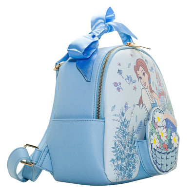 Danielle Nicole Disney Beauty and the Beast Belle Basket Backpack-SIDE