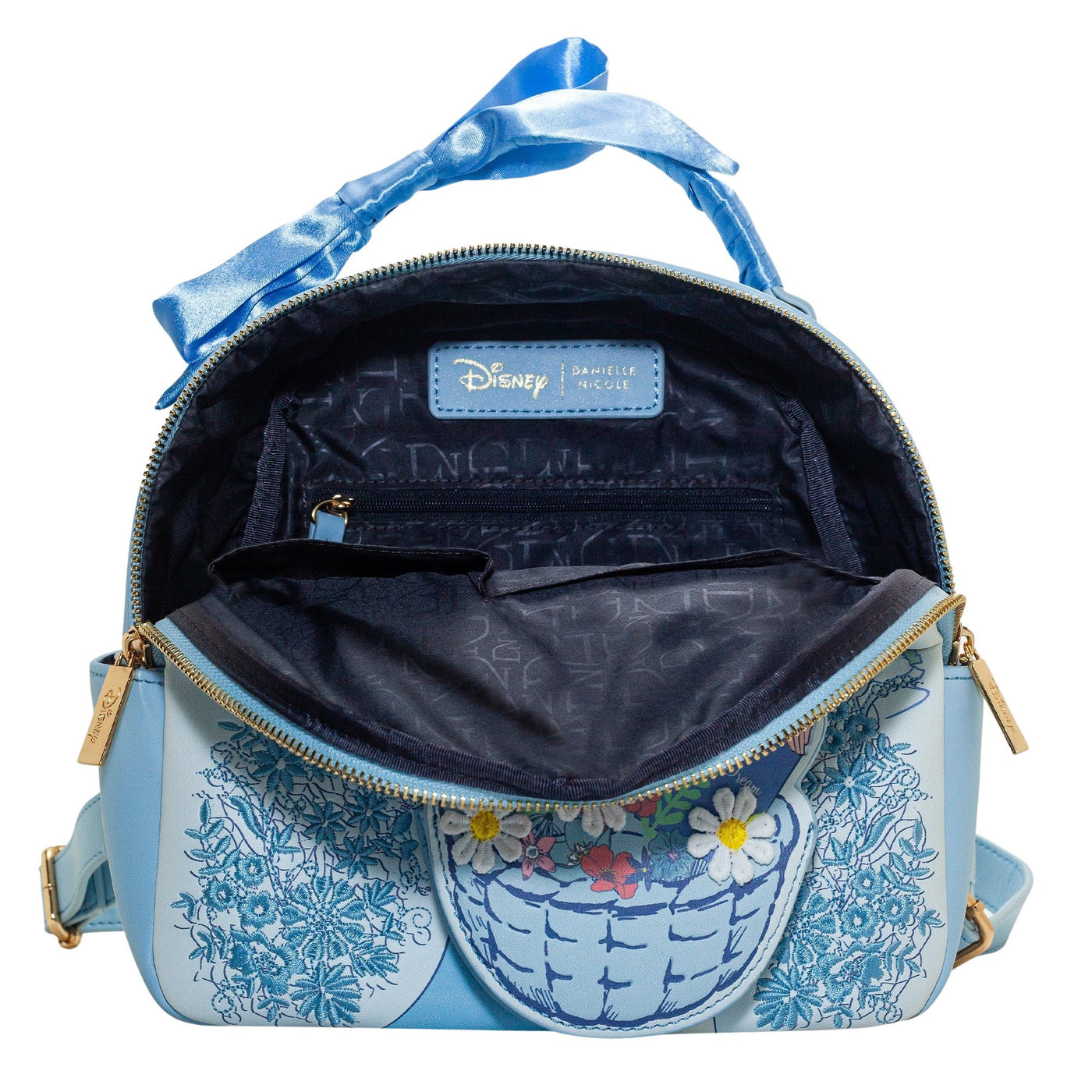Danielle Nicole Disney Beauty and the Beast Belle Basket Backpack-LINING