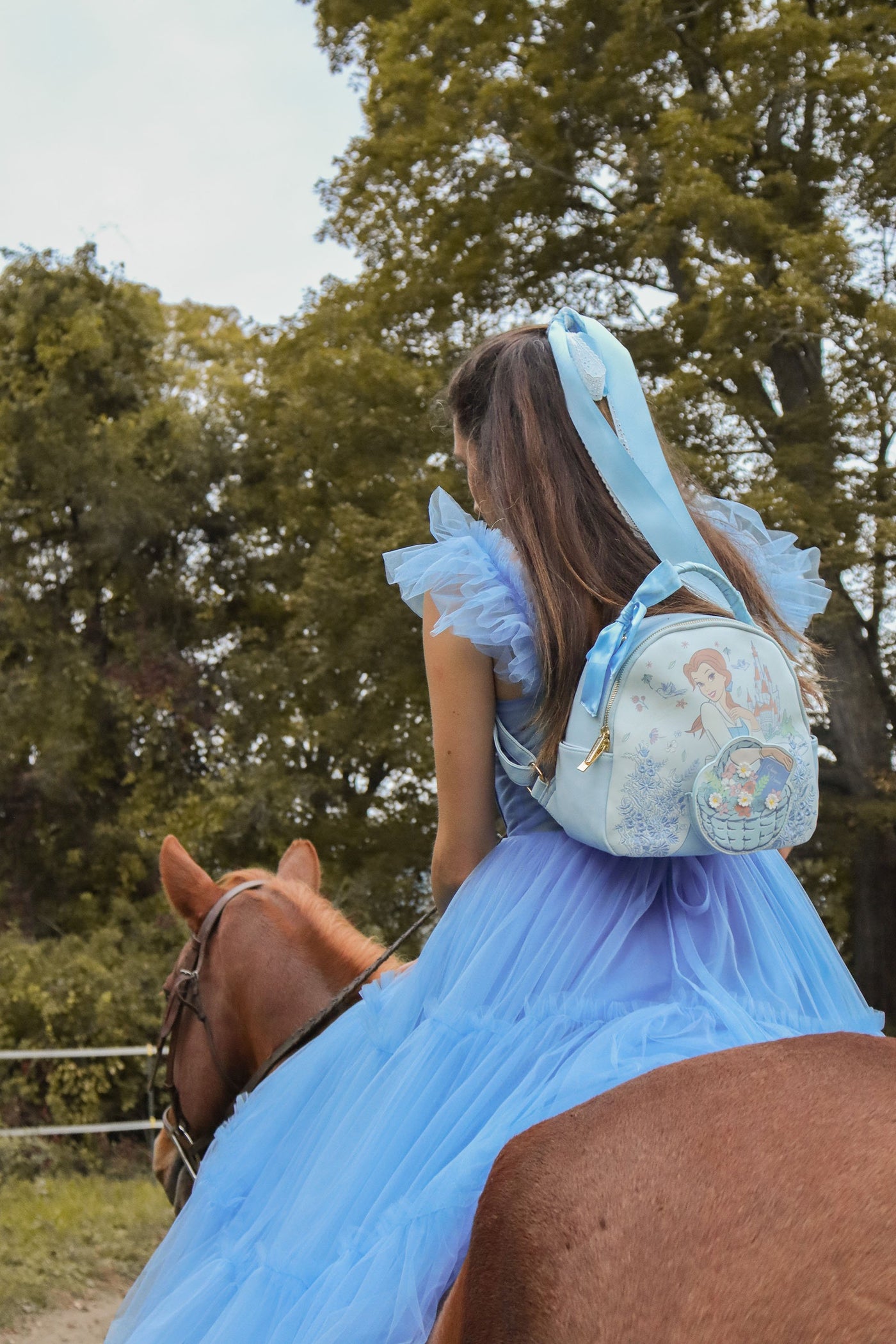 Danielle Nicole Disney Beauty and the Beast Belle Basket Backpack-LIFESTYLE