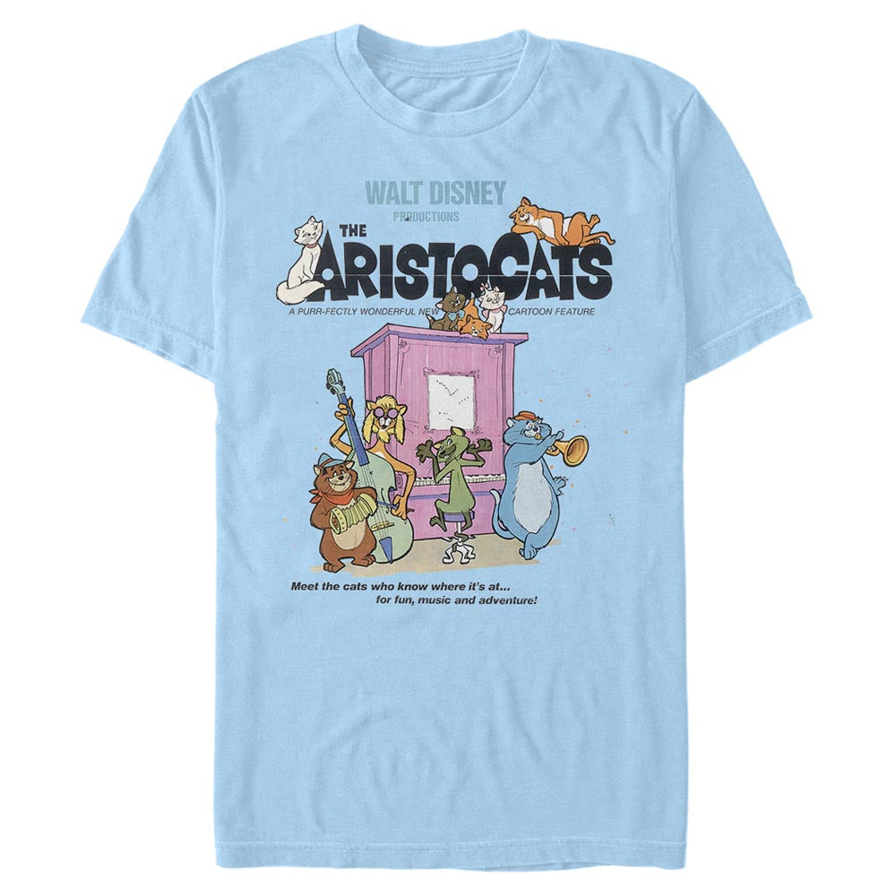 Mad Engine Disney The Aristocats Classic Poster Men's T-Shirt