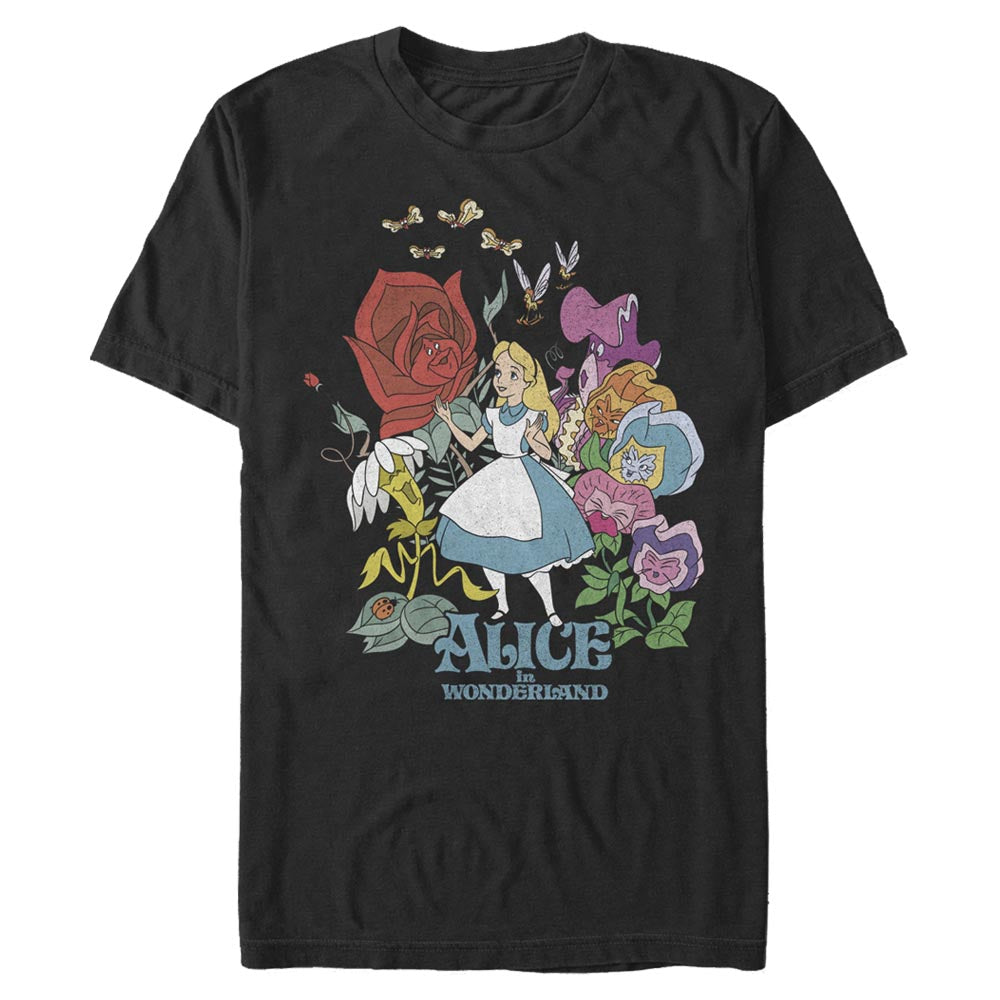 Mad Engine Disney Alice in Wonderland Flower Love Men's T-Shirt