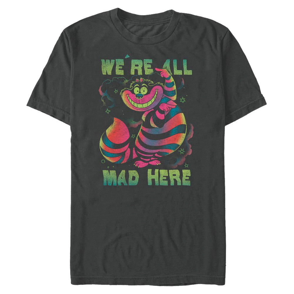 Mad Engine Disney Alice in Wonderland Cheshire Rainbow Men's T-Shirt