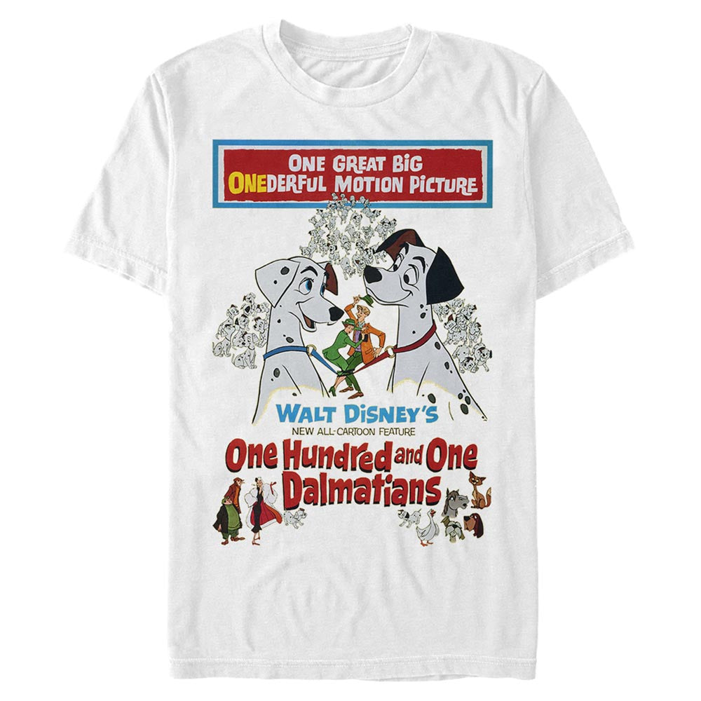 Mad Engine Disney 101 Dalmations Vintage Poster Men's T-Shirt