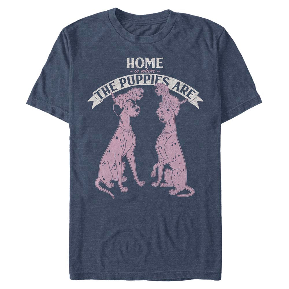 Mad Engine Disney Pixar 101 Dalmations Home Sweet Dogs Men's T-Shirt