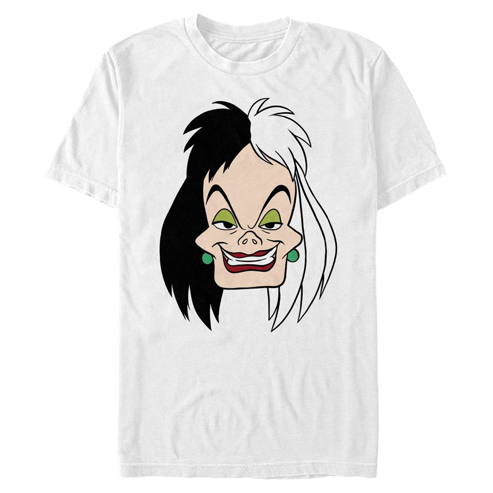 Mad Engine Disney 101 Dalmations Cruella Big Face Men's T-Shirt