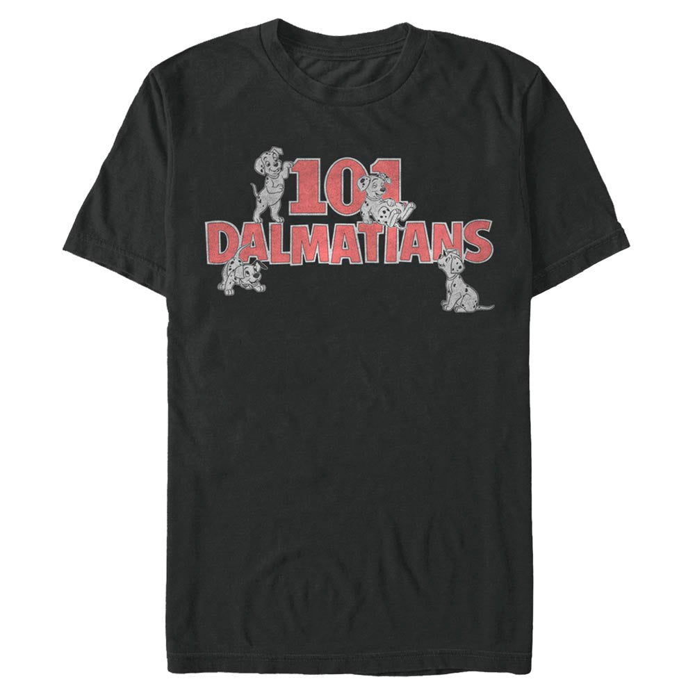 Mad Engine Disney 101 Dalmations Logo Pups Men's T-Shirt