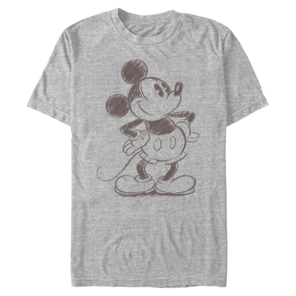 Mad Engine Disney Pixar Mickey Mouse & Friends Sketchy Mickey Men's T-Shirt