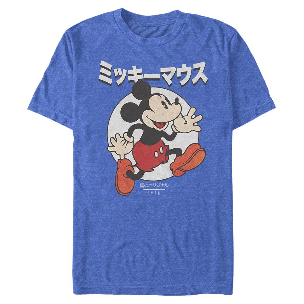 Mad Engine Disney Pixar Mickey Mouse & Friends Kanji Comic Men's T-Shirt