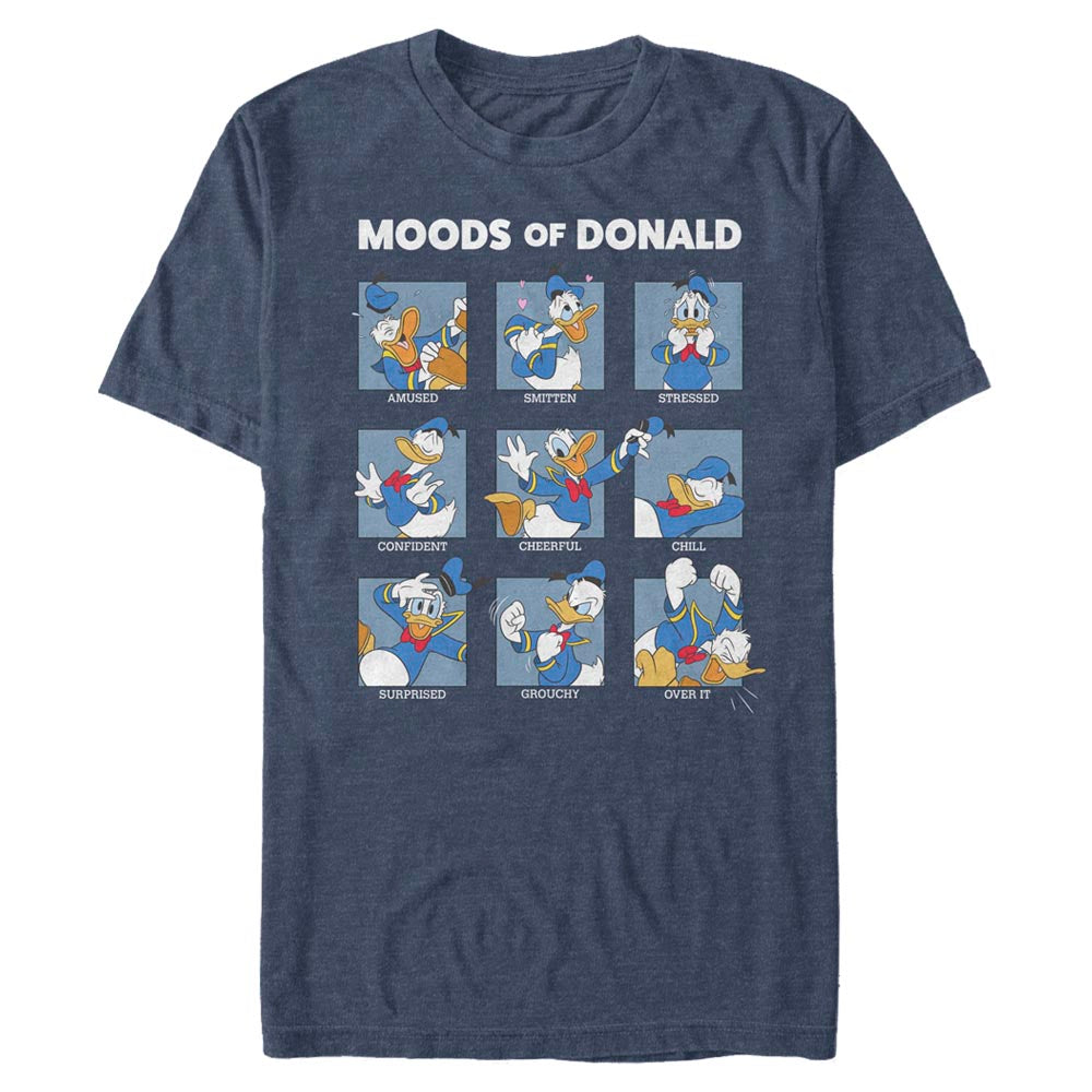 Mad Engine Disney Pixar Mickey Mouse & Friends Donald Moods Men's T-Shirt