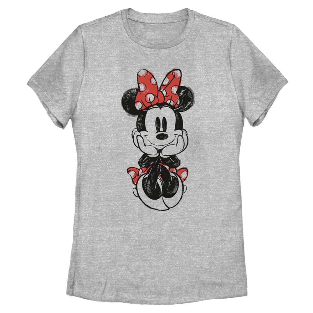 Mad Engine Disney Mickey Mouse &amp; Friends Sitting Minnie Sketch Women&