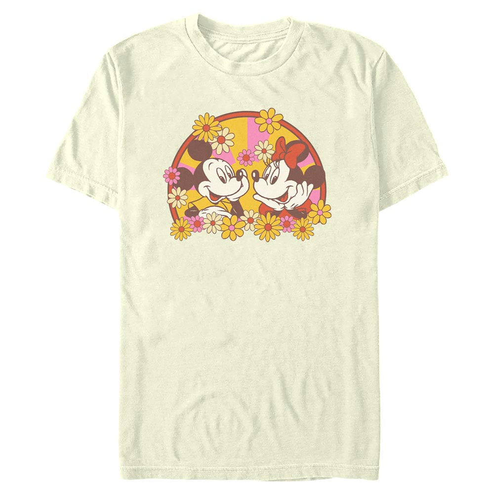 Mad Engine Disney Mickey Mouse & Friends Mickey Minnie Love Bloom Men's T-Shirt