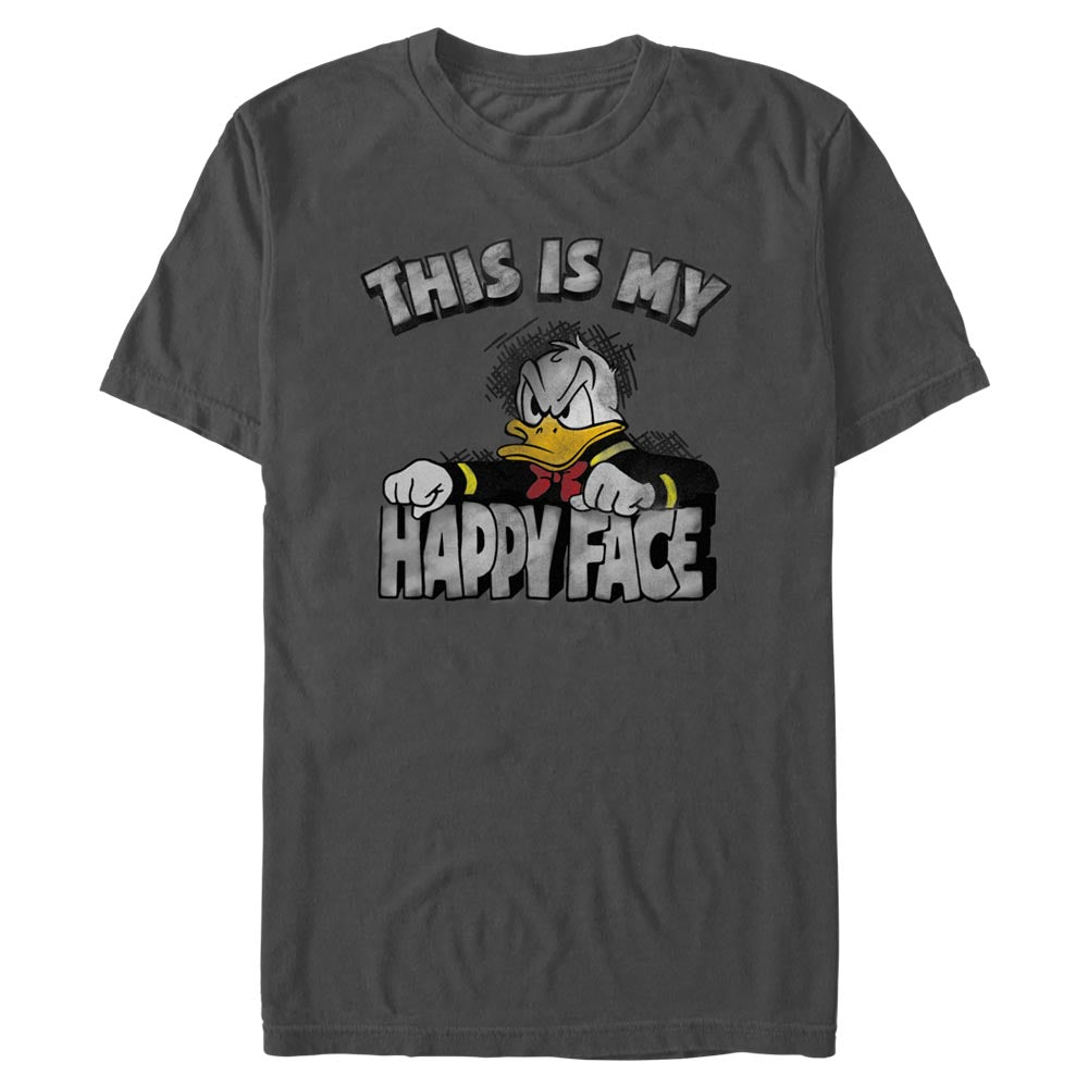 Mad Engine Disney Mickey Mouse & Friends Punching Donald - Charcoal Men's T-Shirt