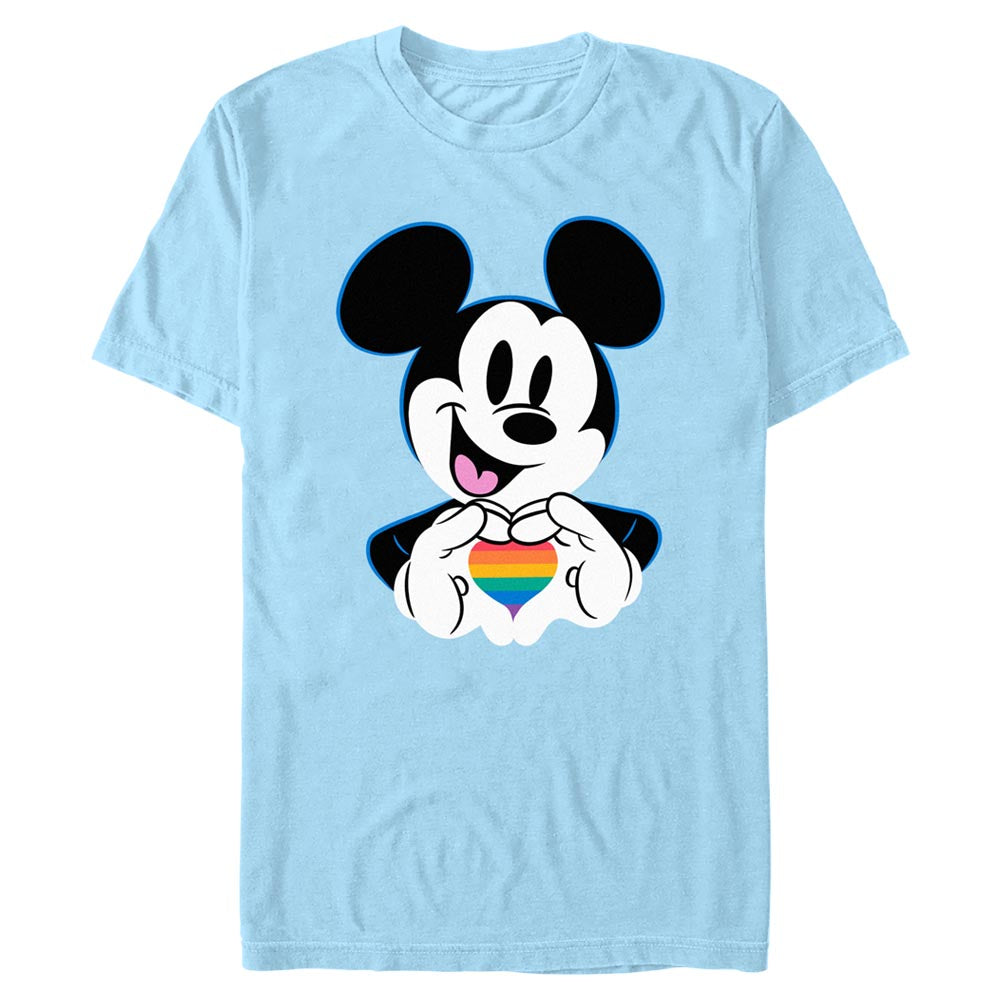 Mad Engine Disney Mickey Mouse & Friends Mickey Heart Hand Pride Men's T-Shirt