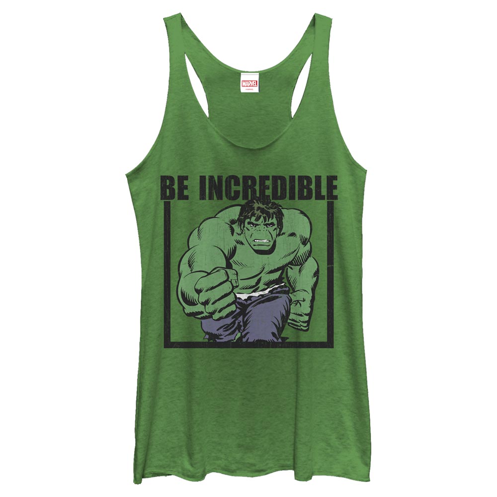 Mad Engine Marvel Be Incredible Junior's Racerback Tank