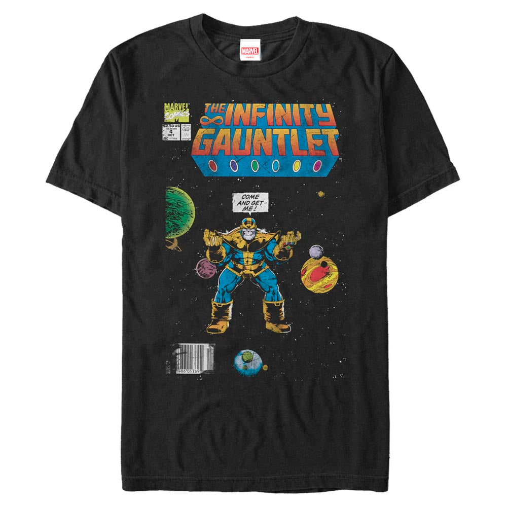 Mad Engine Marvel Thanos Comic Cover Men's T-Shirt
