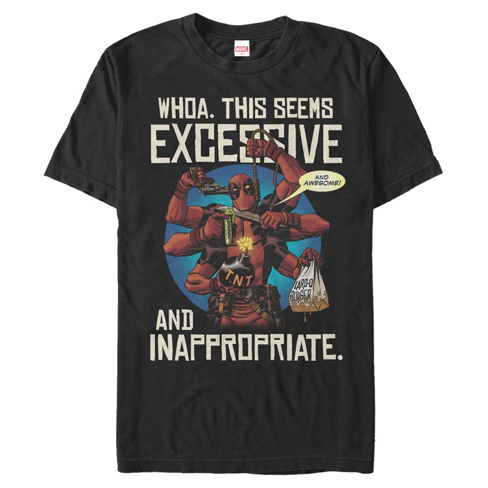 Mad Engine Marvel Excessive and Innapropriate Men's T-Shirt