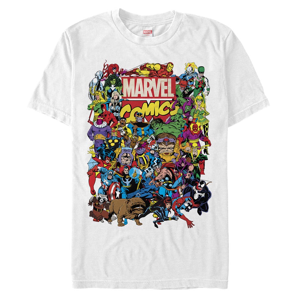 Mad Engine Marvel Entire Cast Men's T-Shirt
