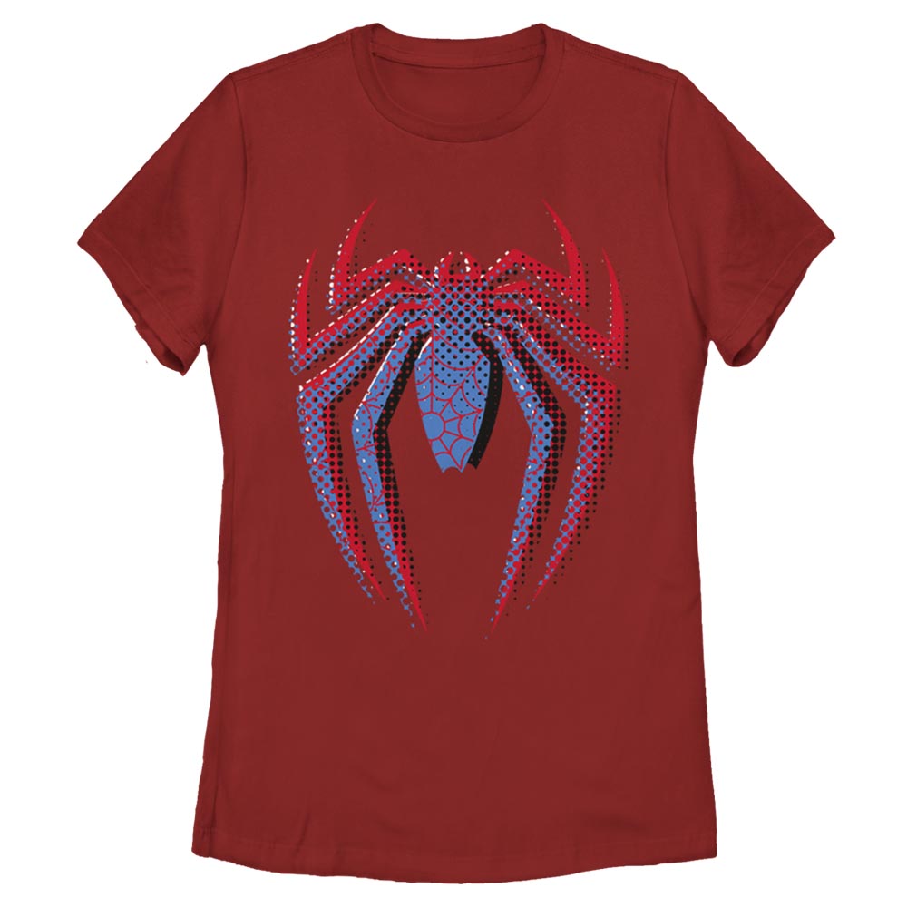 Mad Engine Marvel Layered Spiderman Logo Women's T-Shirt