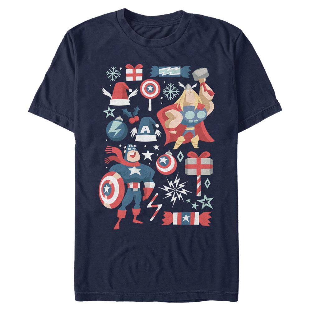 Mad Engine Marvel Holiday Mashup Men's T-Shirt