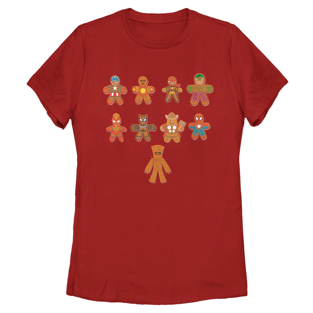 Mad Engine Marvel Lined Up Cookies Women's T-Shirt