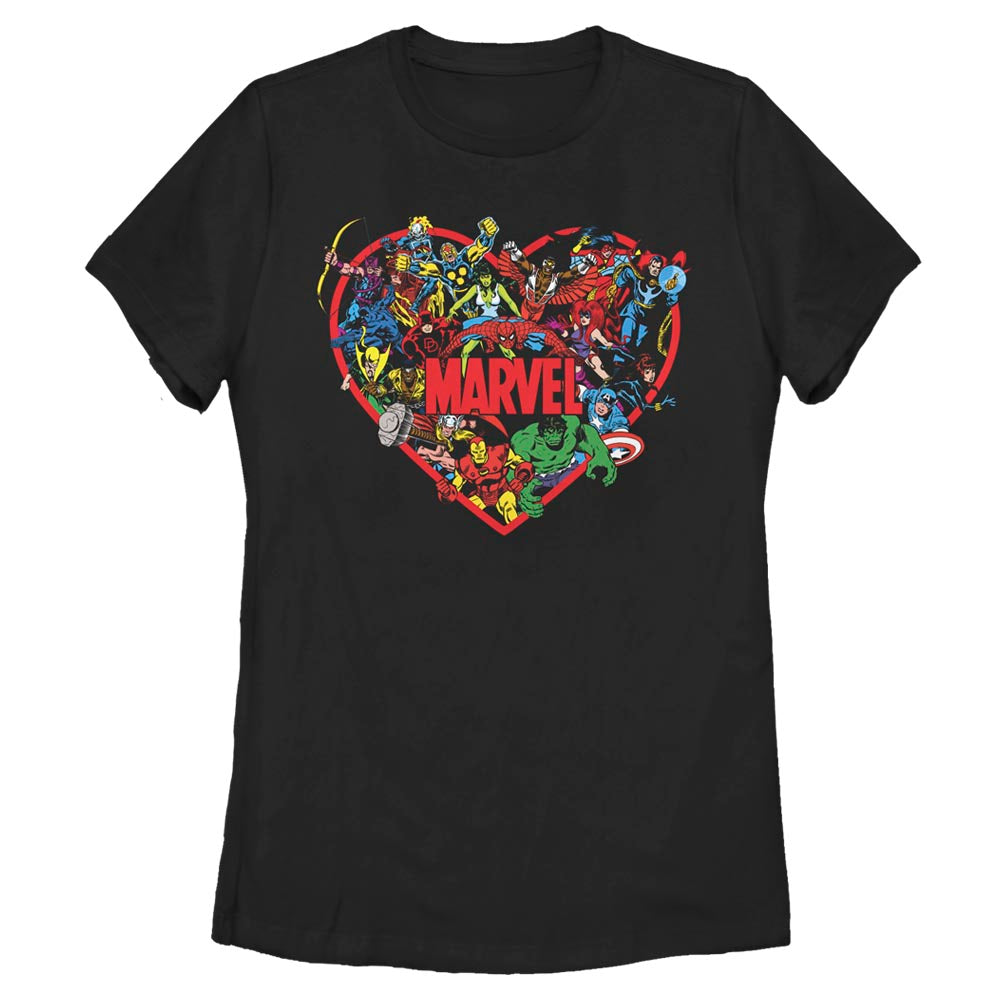 Mad Engine Marvel Marvel Hero Heart Women's T-Shirt