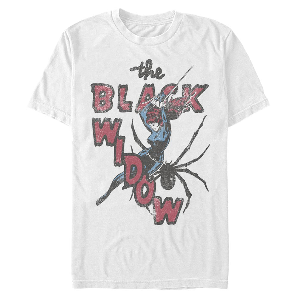 Mad Engine Marvel THRIFTED BLACK WIDOW Men's T-Shirt