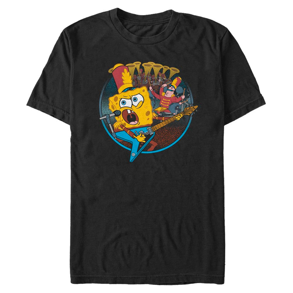 Mad Engine Nickelodeon Spongebob Band Practice Men's T-Shirt
