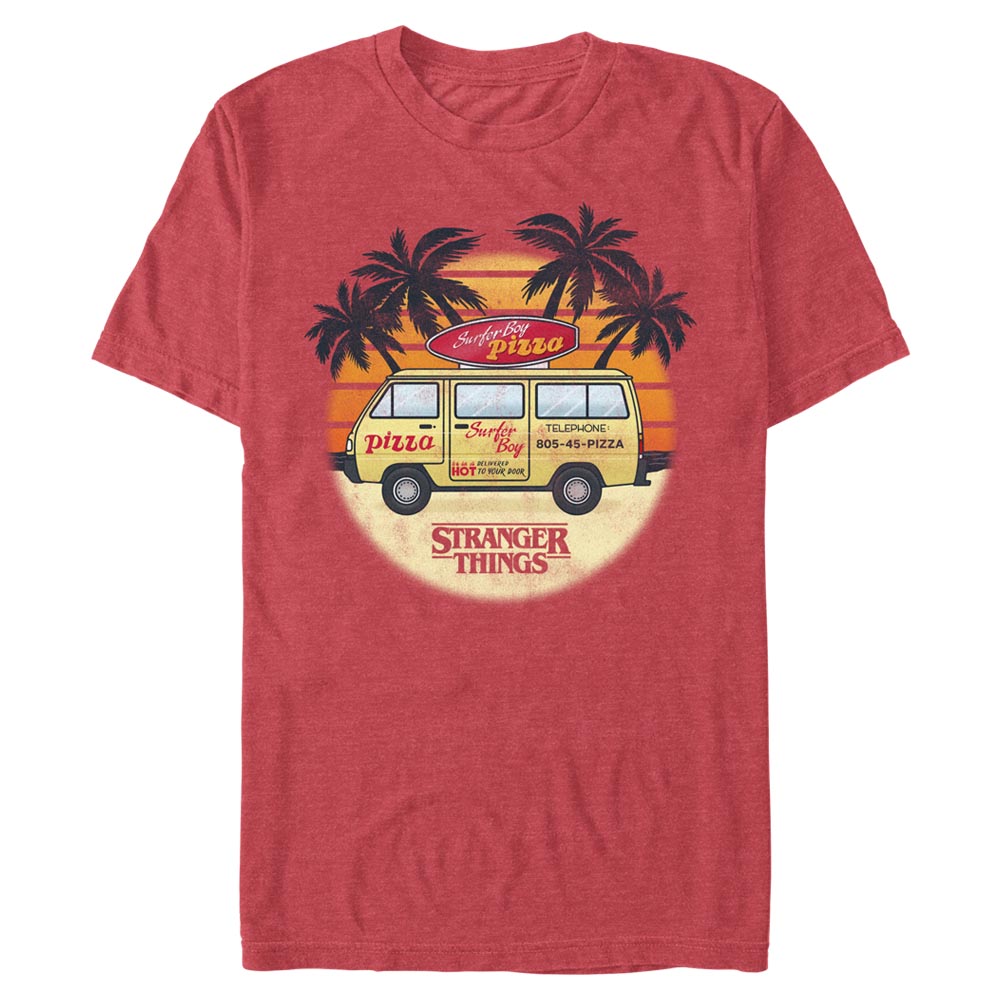 Mad Engine Netflix Stranger Things Surfer Boy Sunset Men's T-Shirt