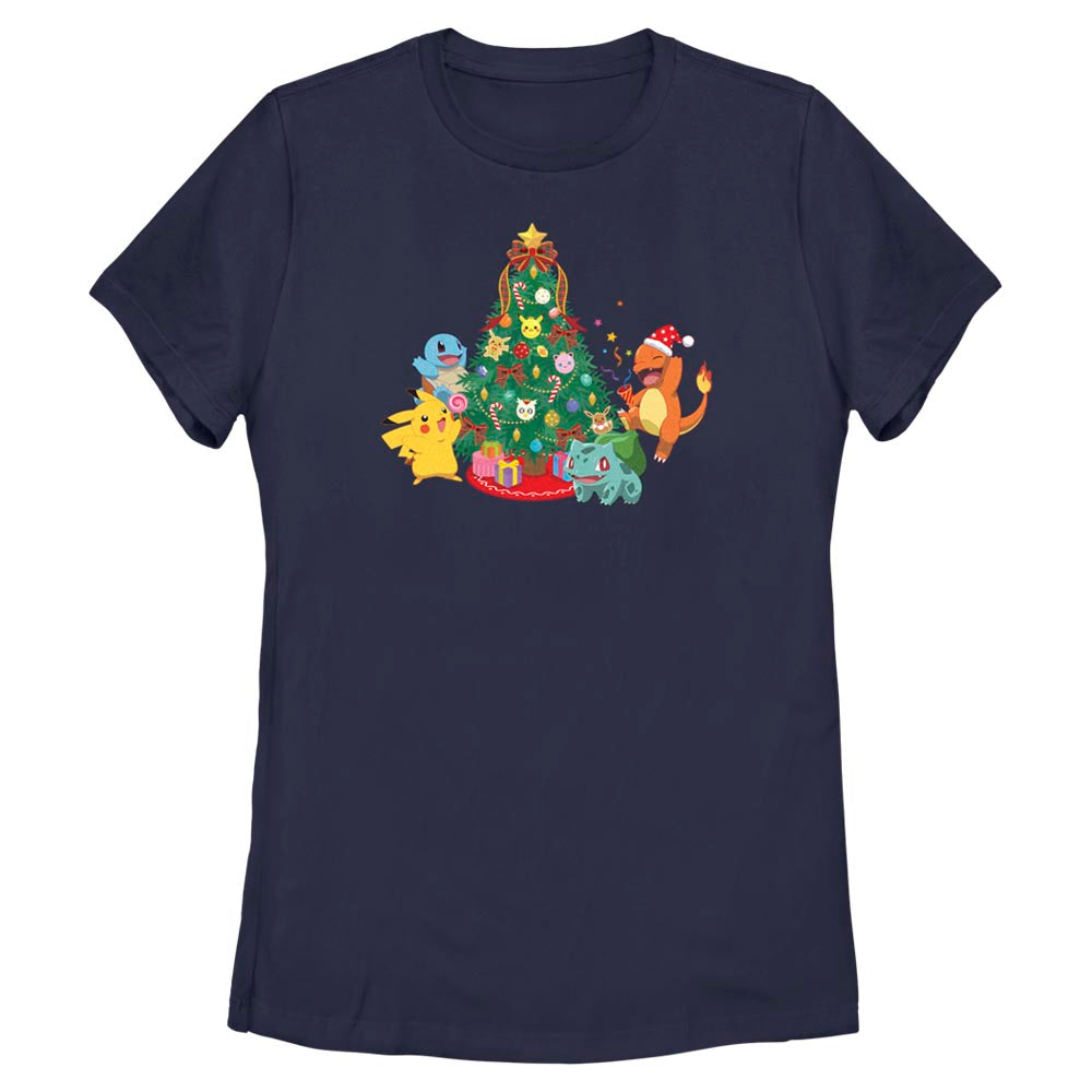 Mad Engine Pokemon Pokemon Christmas Tree Women's T-Shirt