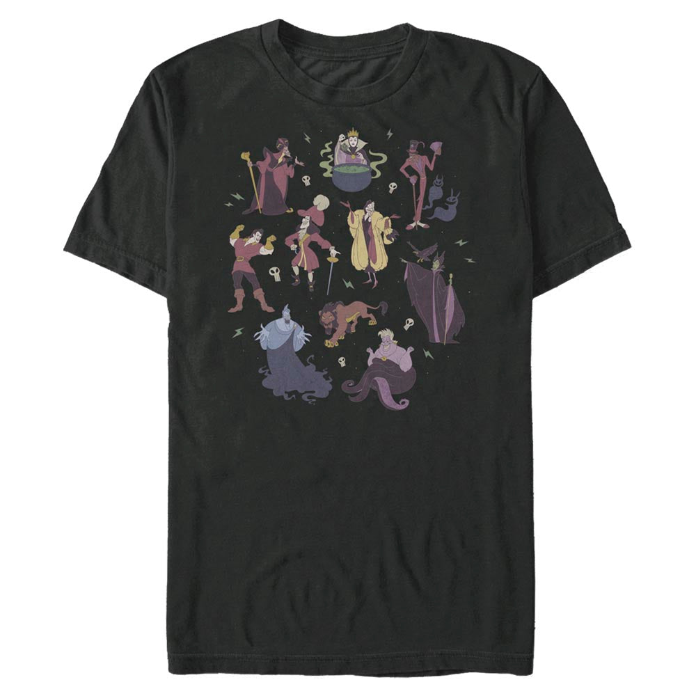 Mad Engine Disney Villains Doodle Disney Bad Dudes Men's T-Shirt