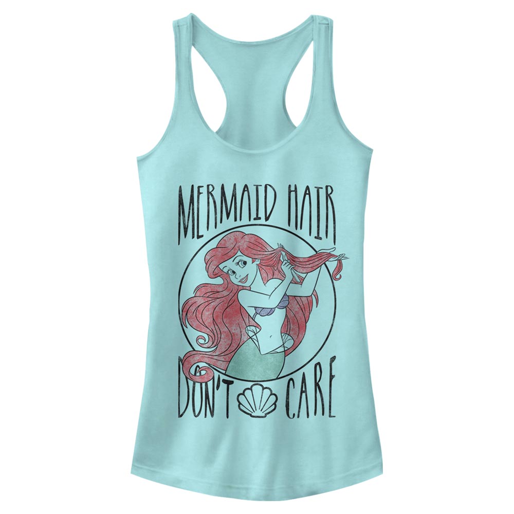 Mad Engine Disney Princess Mermaid Hair Junior's Racerback Tank