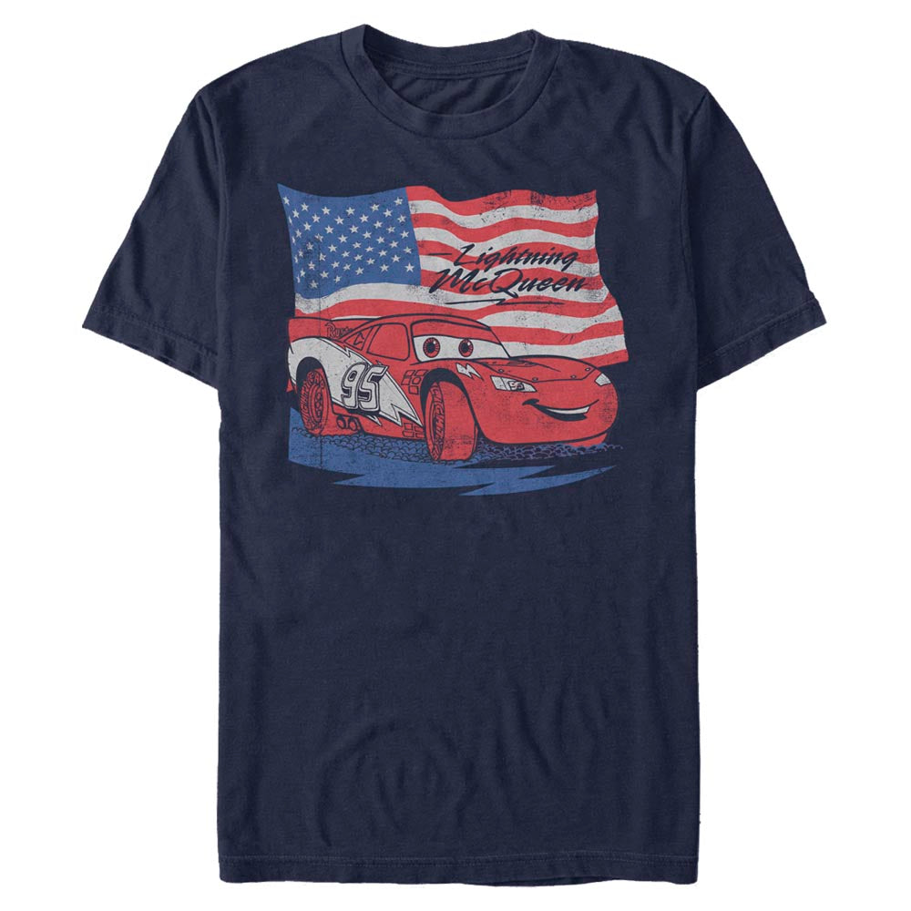 Mad Engine Disney Pixar Cars Lightning Flag Men&