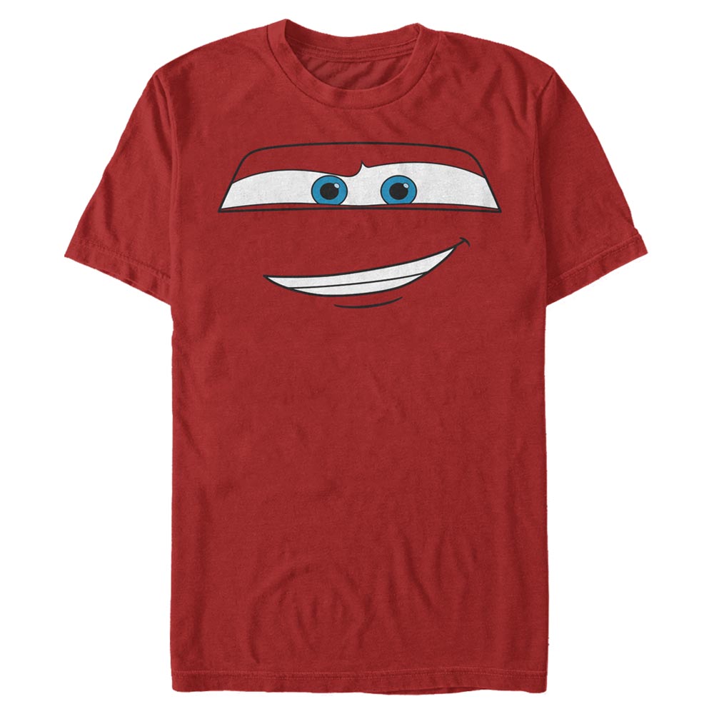 Mad Engine Disney Pixar Cars McQueen Big Face Men's T-Shirt