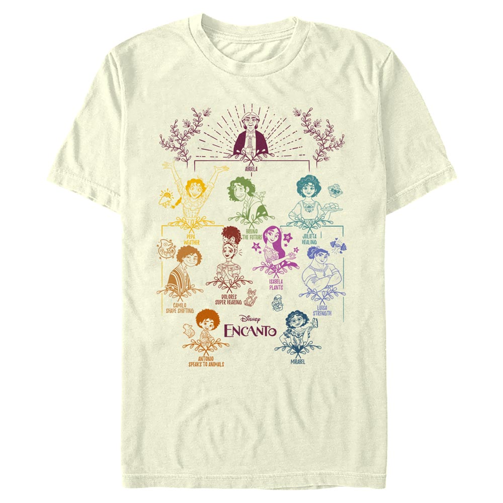Mad Engine Disney Encanto Doodle Family Tree Men's T-Shirt