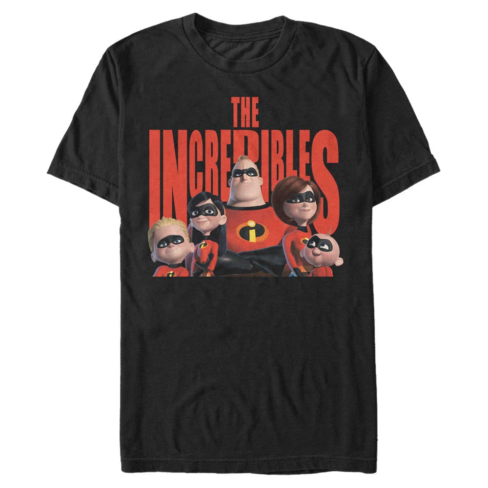 Mad Engine Disney Pixar Incredibles Title Head Men's T-Shirt
