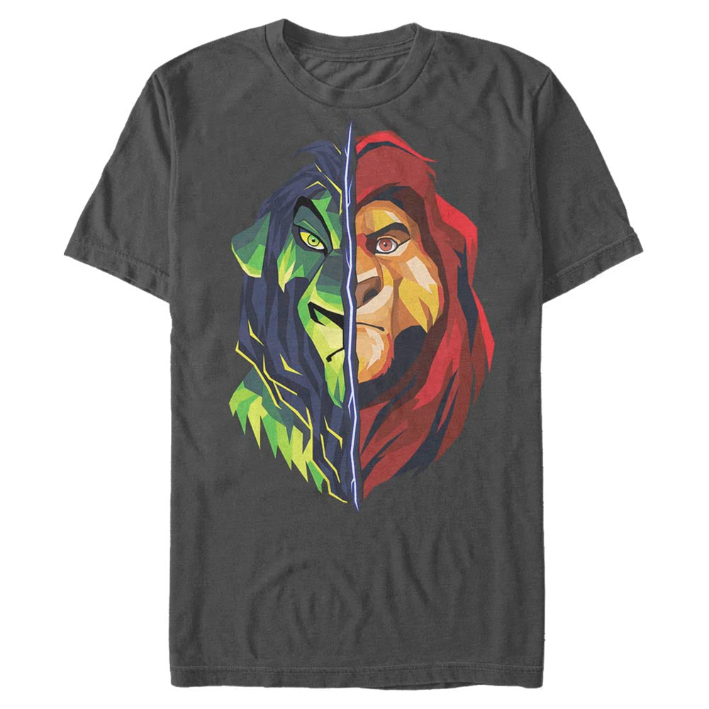 Mad Engine Disney Lion King Scar Mufasa Split Men's T-Shirt