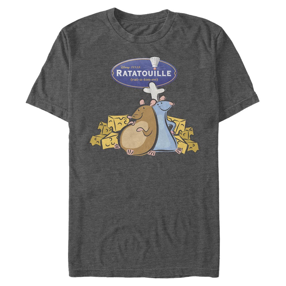 Mad Engine Disney Pixar Ratatouille Emile Remy Cheese Men's T-Shirt