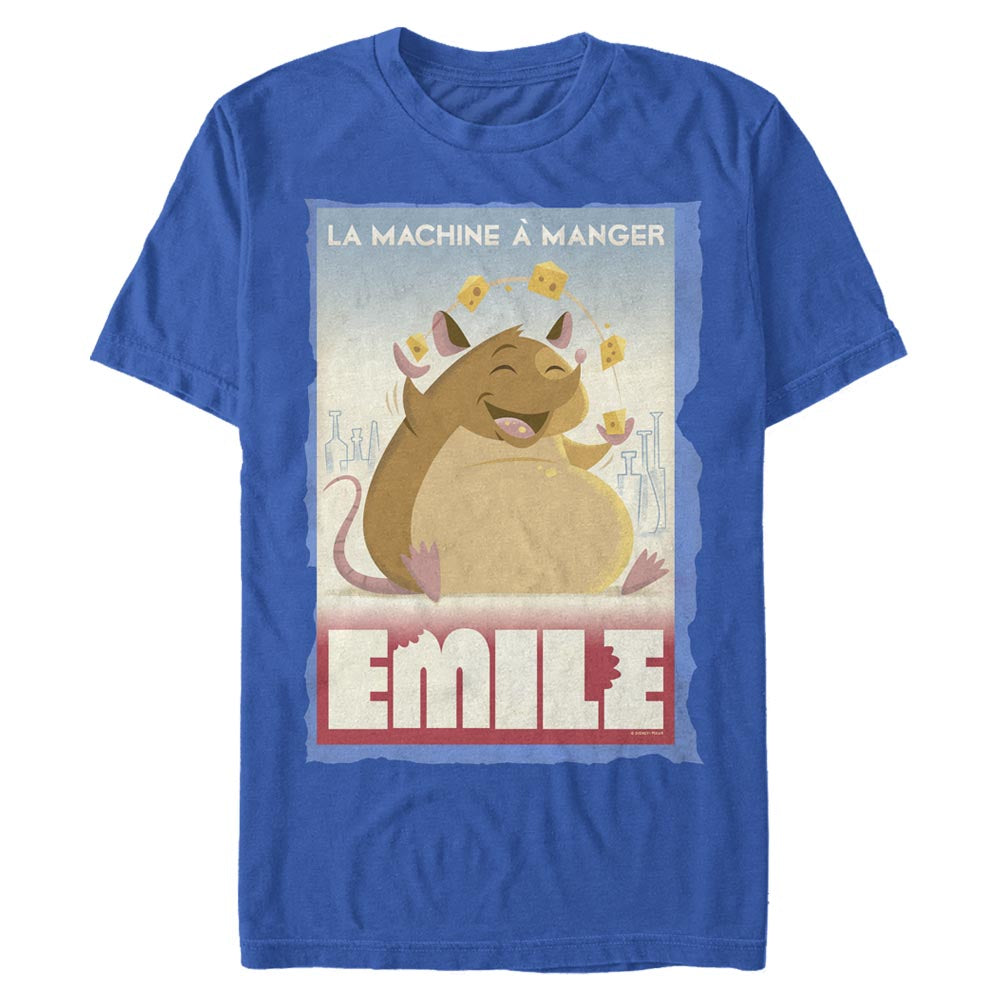 Mad Engine Disney Pixar Ratatouille Eating Machine Emile Poster Men's T-Shirt