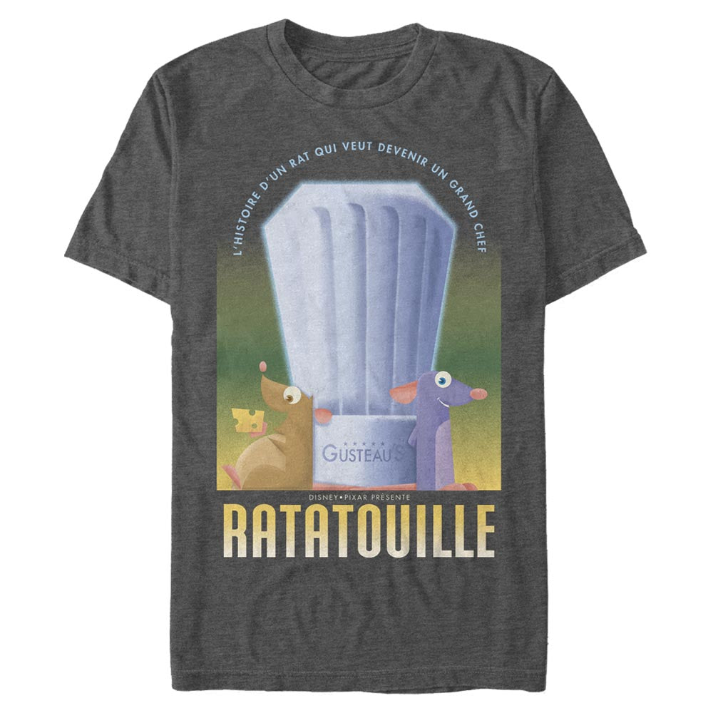 Mad Engine Disney Pixar Ratatouille Histoire Dun Rat Poster Men's T-Shirt