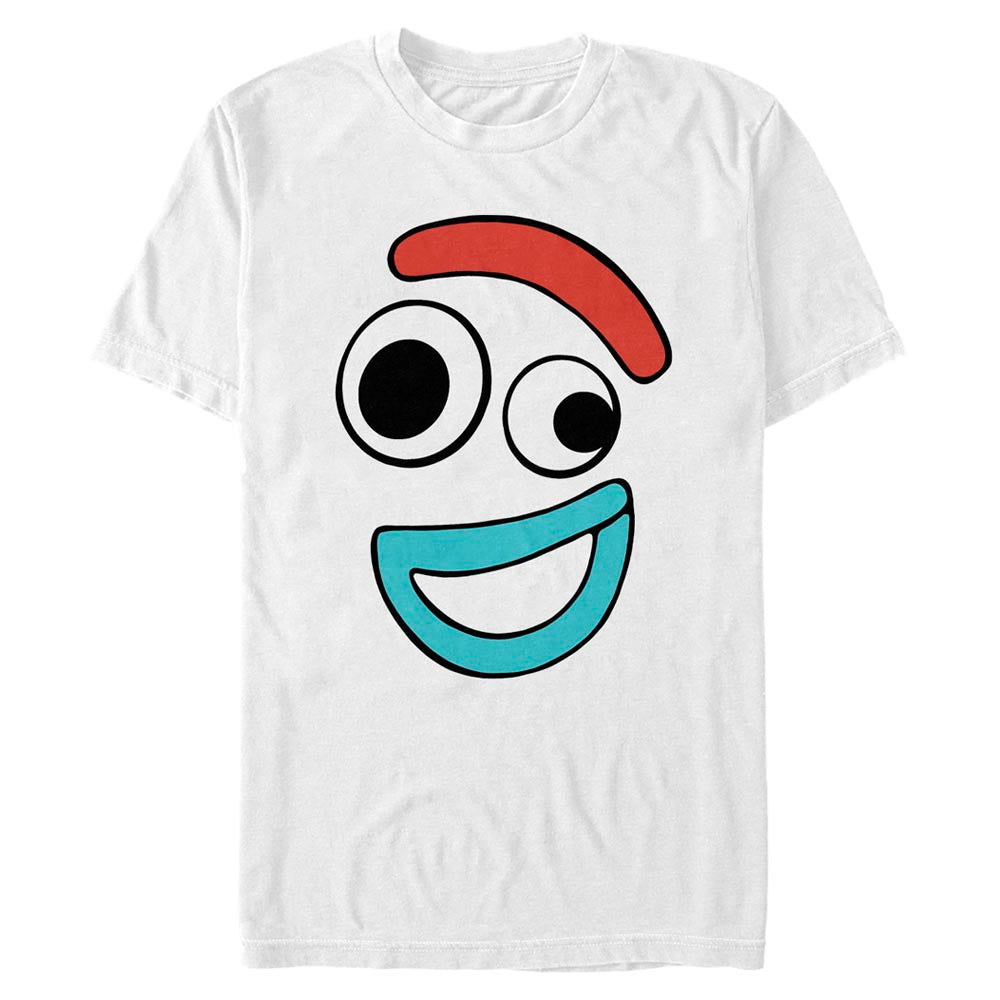 Mad Engine Disney Pixar Toy Story Big Face Smiling Forky Men's T-Shirt