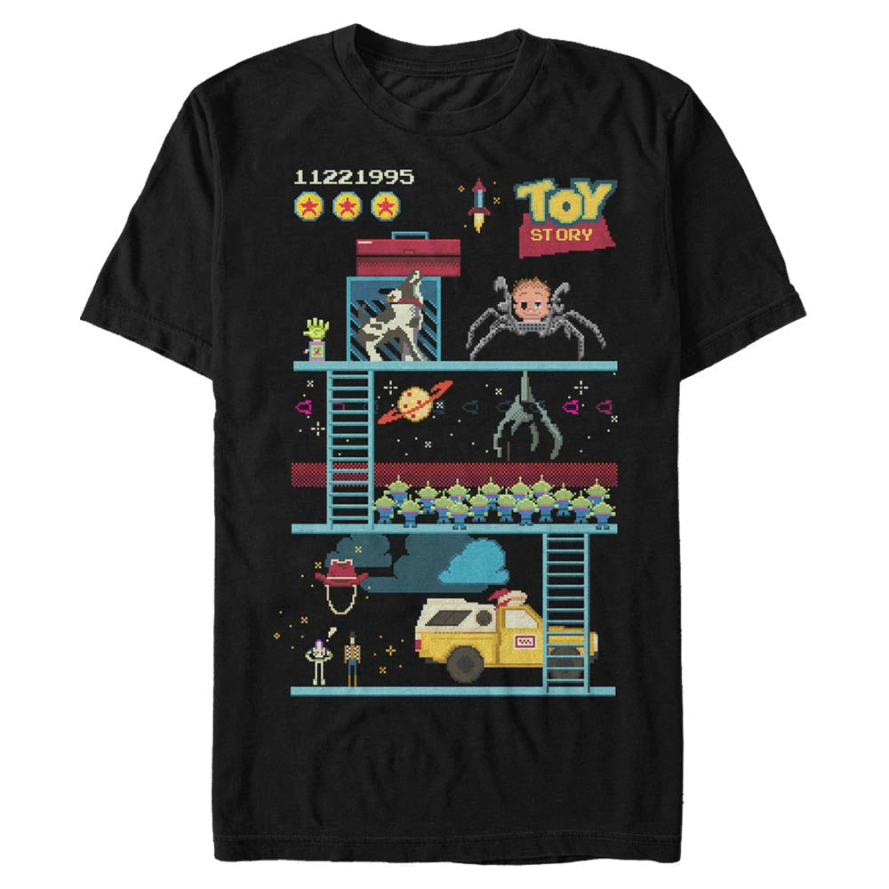 Mad Engine Disney Pixar Toy Story Toy Pixels Men's T-Shirt
