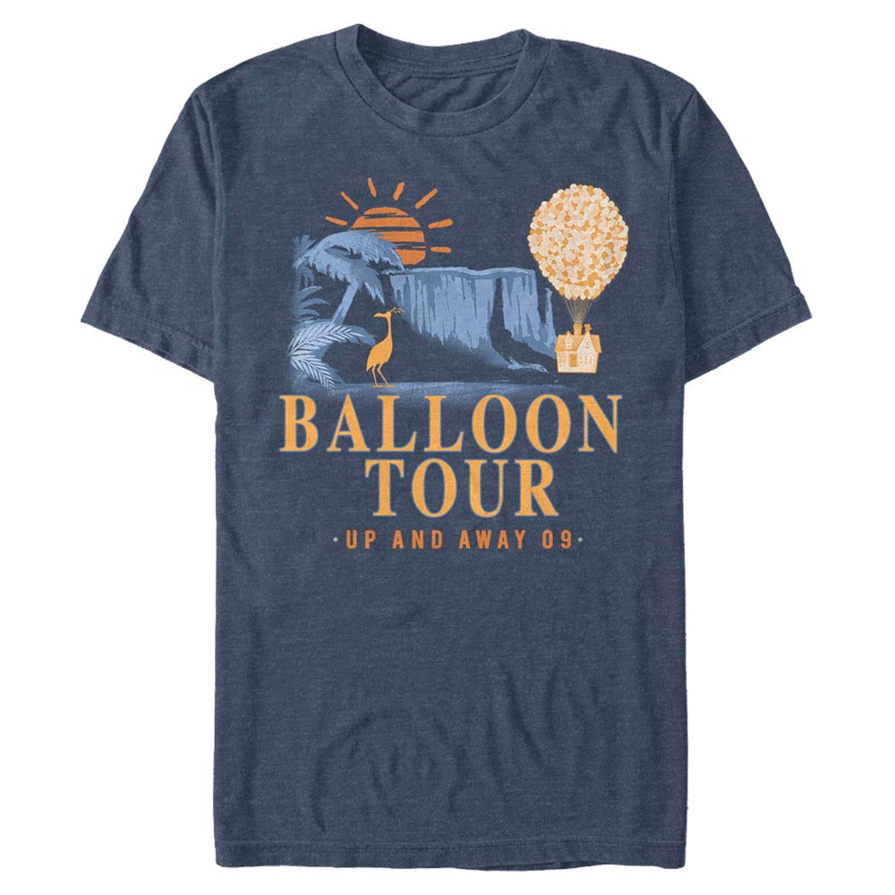 Mad Engine Disney Pixar Up Balloon Tour 2 Men's T-Shirt