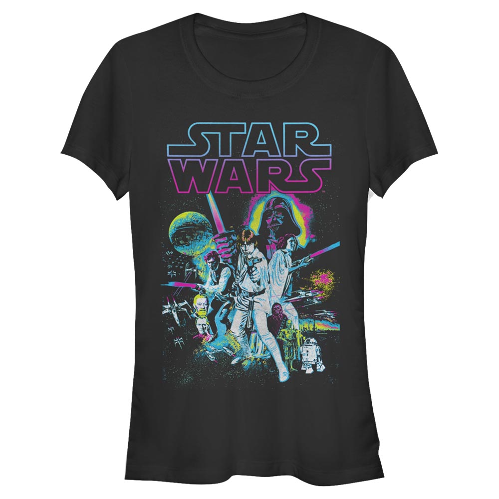 Mad Engine Star Wars Neon Hope Junior's T-Shirt