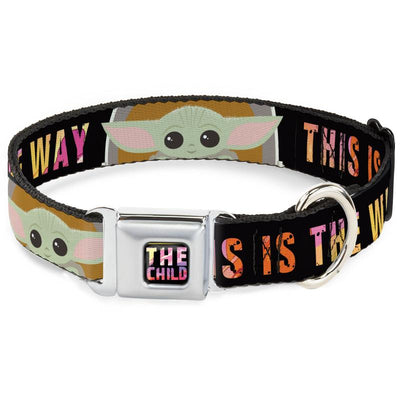 Star Wars The Child Text - Multicolor Buckle-Down Dog Collar