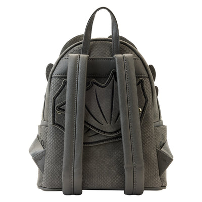 671803392670 - Loungefly Dreamworks How to Train Your Dragon Toothless Cosplay Mini Backpack - Back