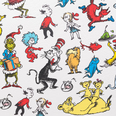 707 Street Exclusive - Loungefly Dr Seuss Characters Zip-Around Wallet - Allover Print
