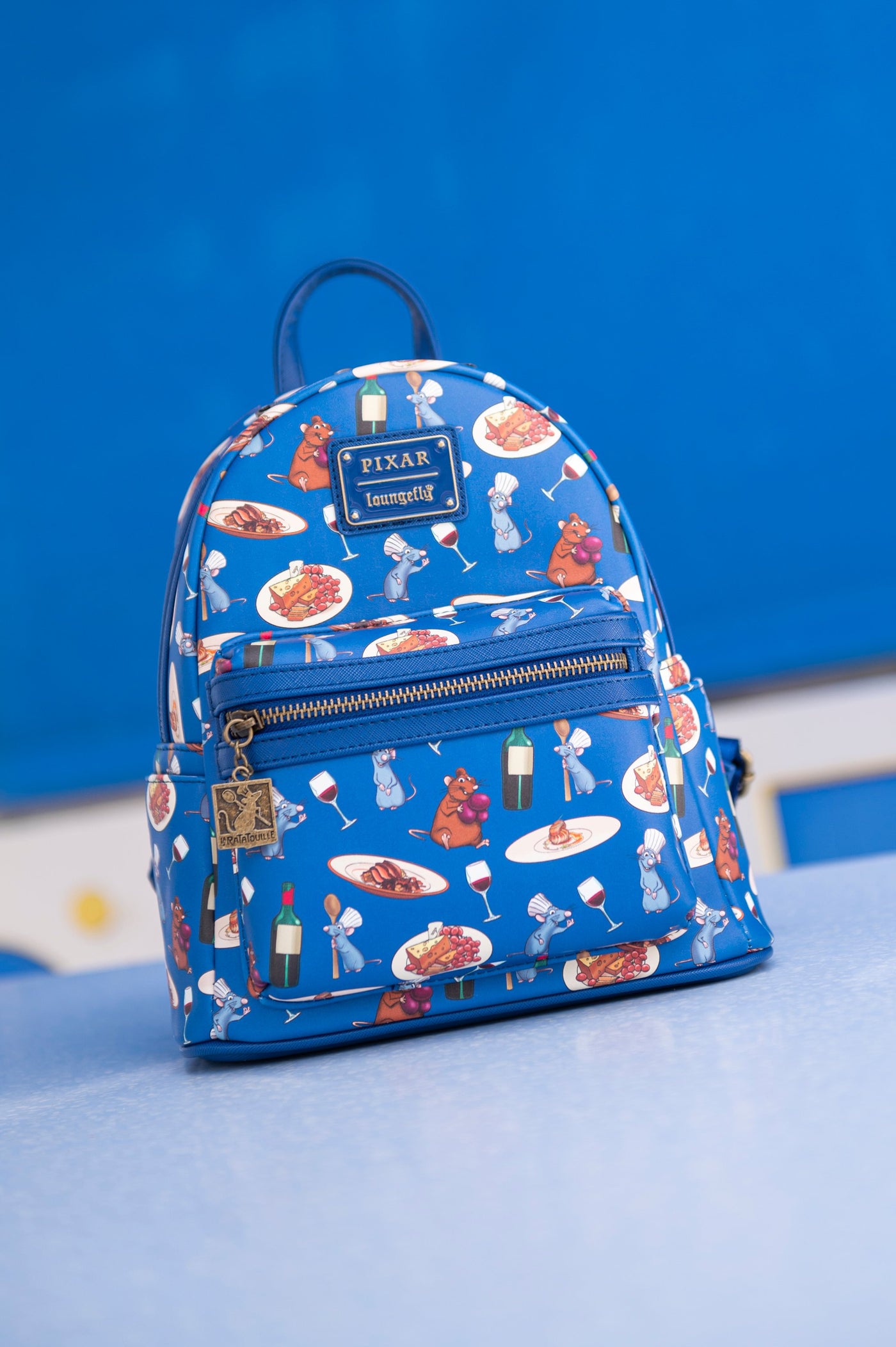 707 Street Exclusive - Loungefly Disney Pixar Ratatouille Allover Print Mini Backpack - IRL Front